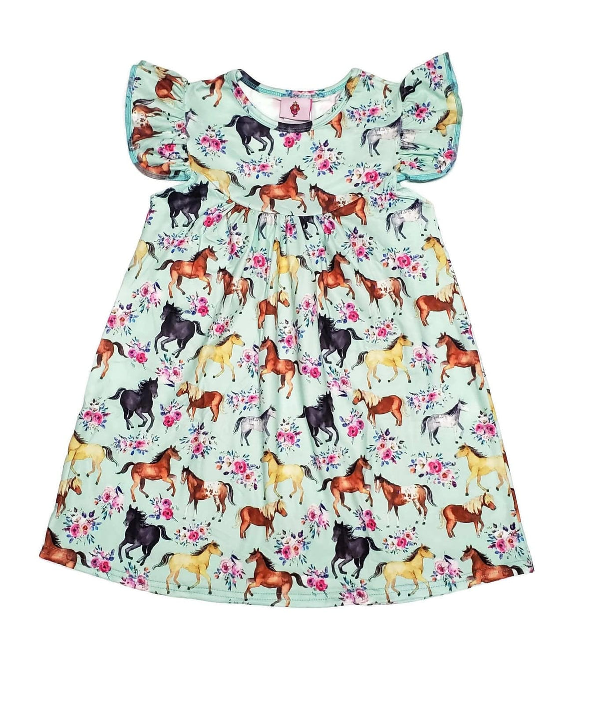 Horse Milk Silk Flutter Dress