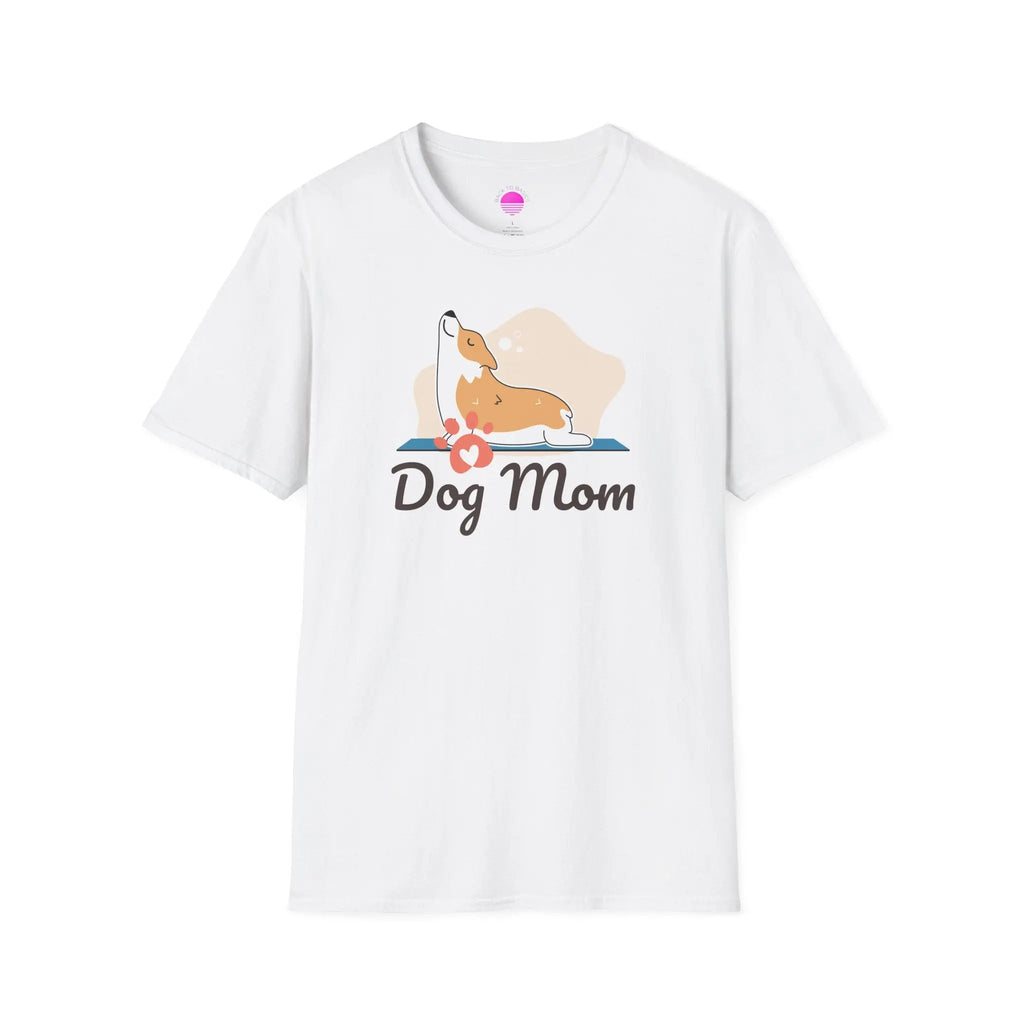 Dog Mom T-Shirt — Colorful Paw Print Tee for Pet Lovers
