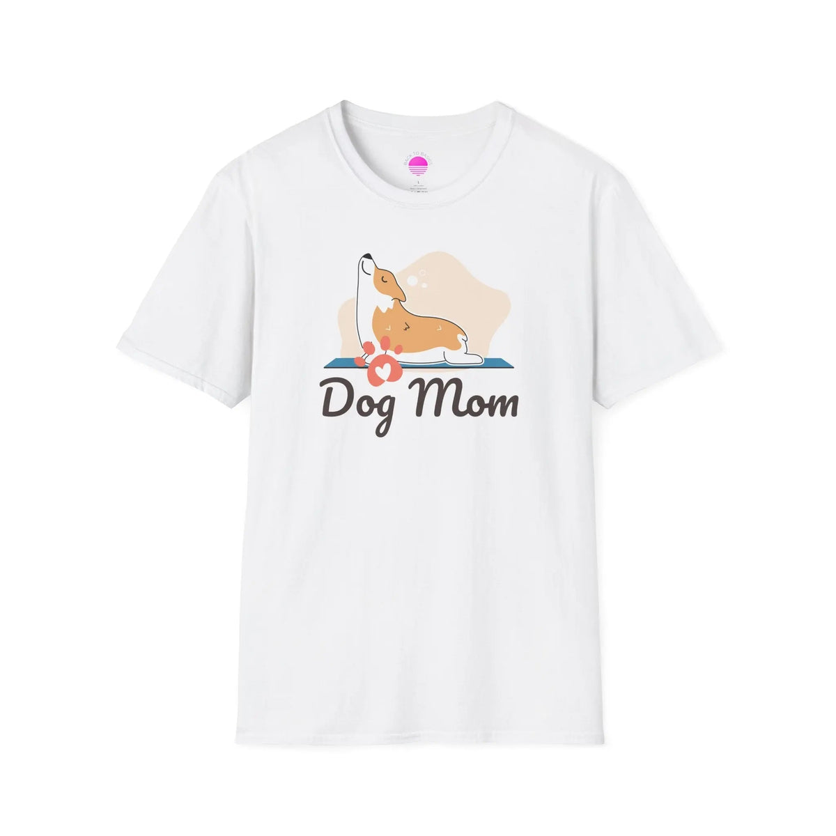 Dog Mom T-Shirt — Colorful Paw Print Tee for Pet Lovers