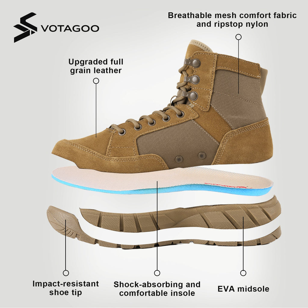 VOTAGOO® Men's Lightweight Military Tactical Boots