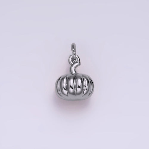 18K Gold Filled 9mm Pumpkin Fruit Puffed Add-On Charm | N-1760 W-481