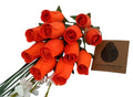 Halloween Wooden Rose Bouquet – All Orange
