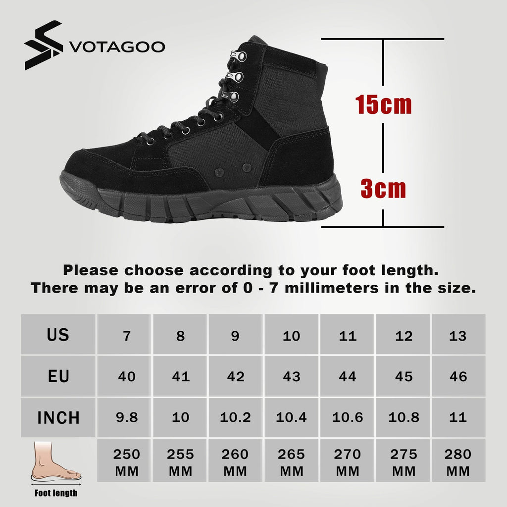 VOTAGOO® Men's Lightweight Military Tactical Boots