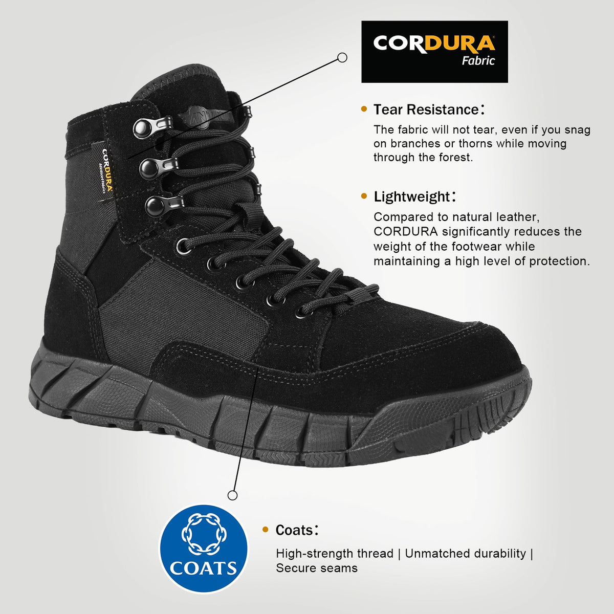 VOTAGOO® Men's Lightweight Military Tactical Boots