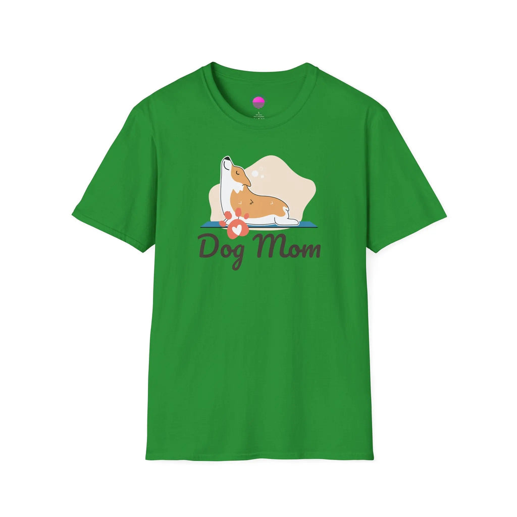 Dog Mom T-Shirt — Colorful Paw Print Tee for Pet Lovers