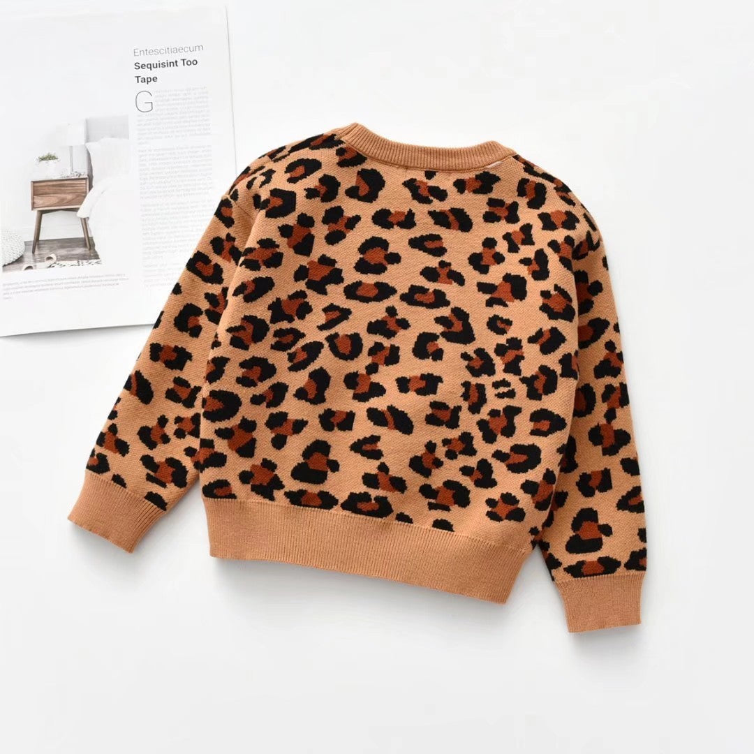 New Leopard Sweater For Kids