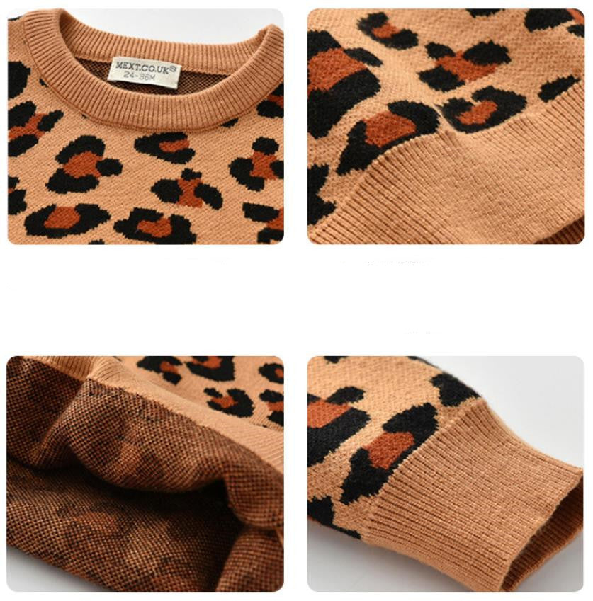 New Leopard Sweater For Kids