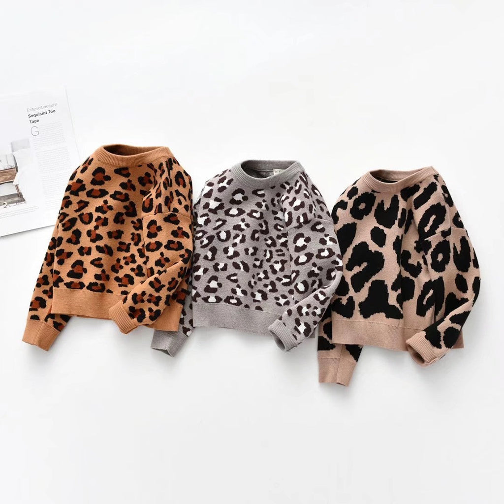 New Leopard Sweater For Kids