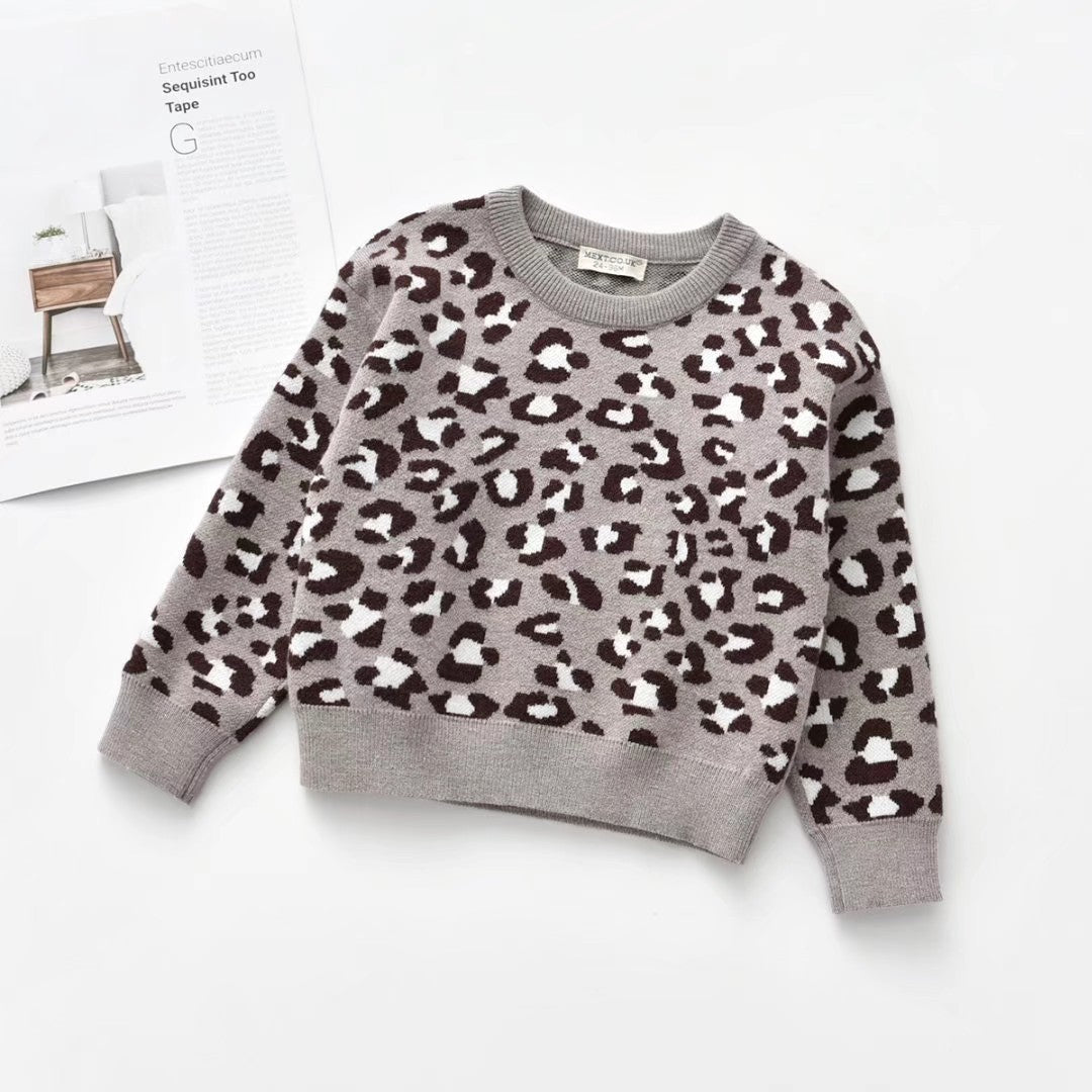 New Leopard Sweater For Kids