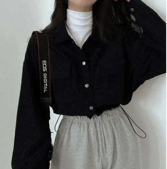 Vintage Corduroy Cropped Jacket