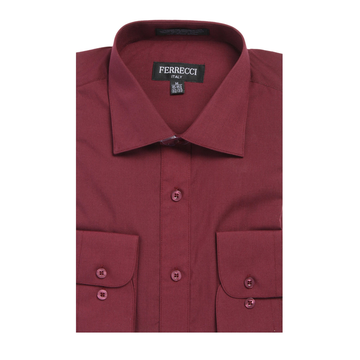 Mens Solid Dark Colored Dress Shirt - Many Colors