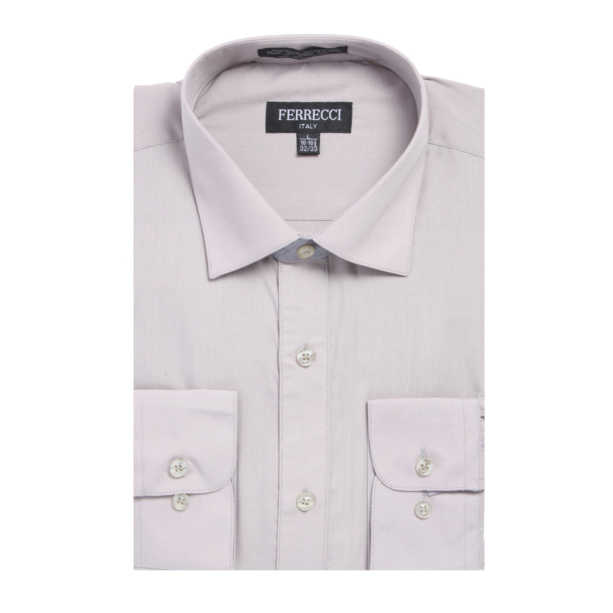 Mens Solid Light Colored Dress Shirt - Many Colors