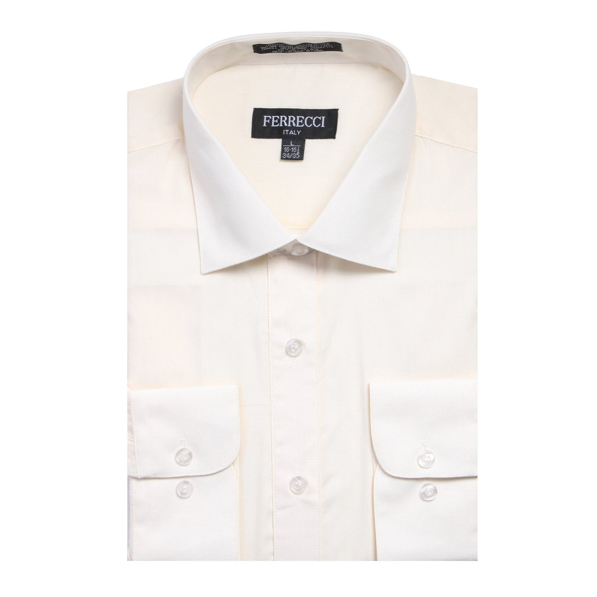Mens Solid Light Colored Dress Shirt - Many Colors
