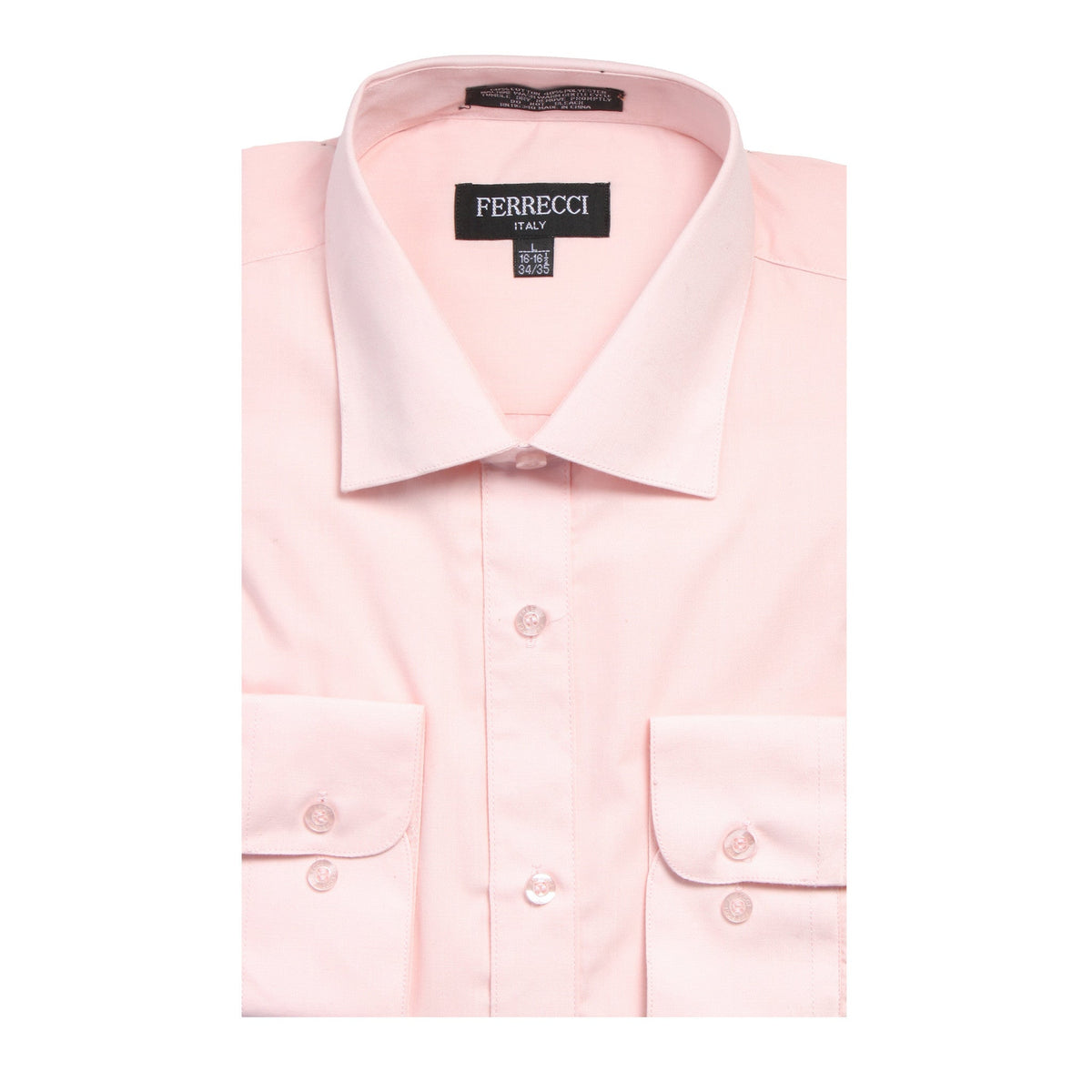 Mens Solid Light Colored Dress Shirt - Many Colors