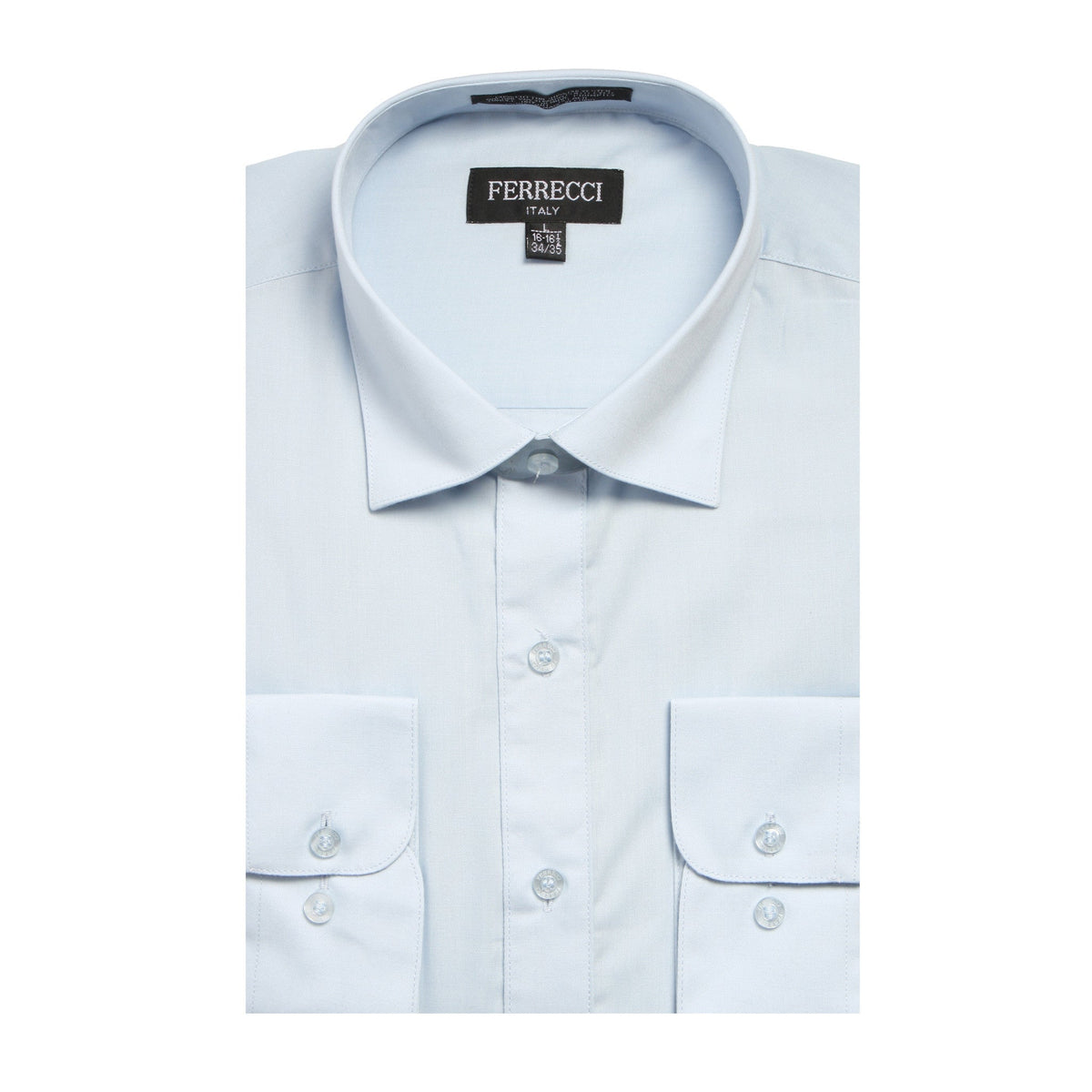Mens Solid Light Colored Dress Shirt - Many Colors