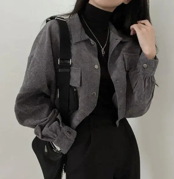 Vintage Corduroy Cropped Jacket