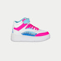 LA Gear Kids Flame Hightop | White x Pink x Blue
