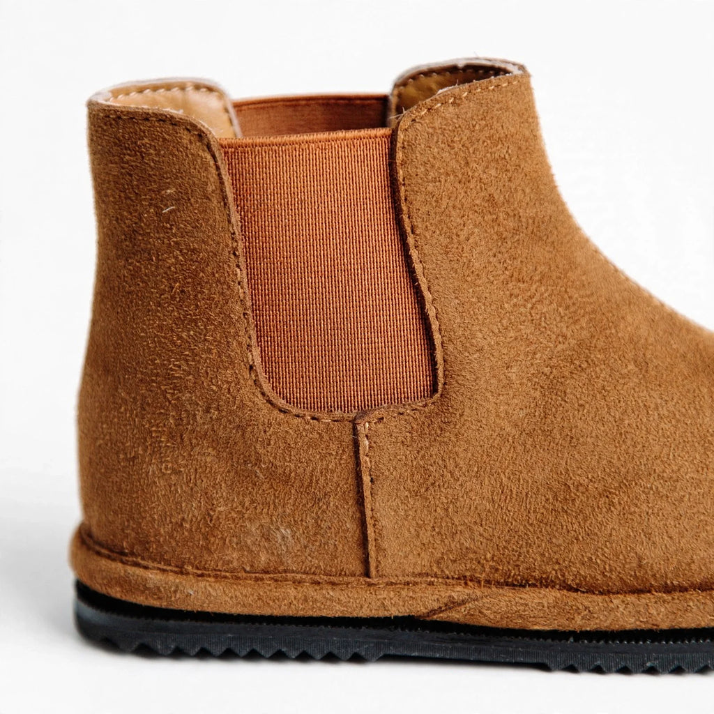 Kids Brown Chelsea Boots – Non-Slip & Easy Wear