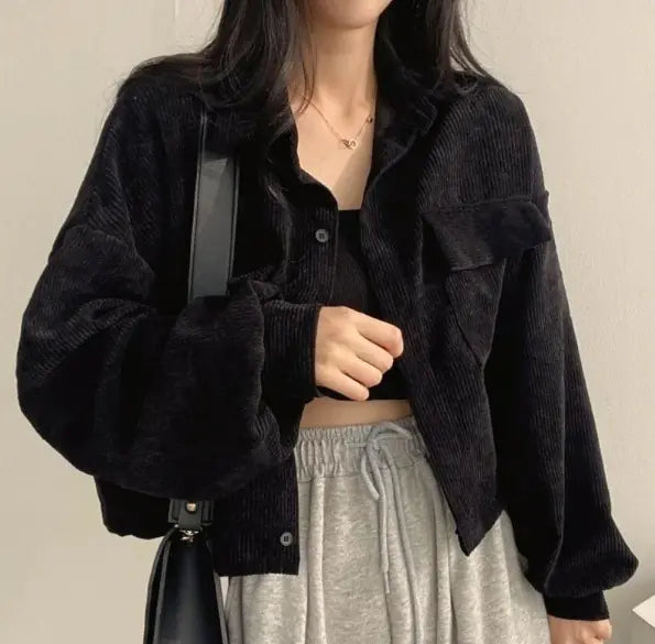 Vintage Corduroy Cropped Jacket